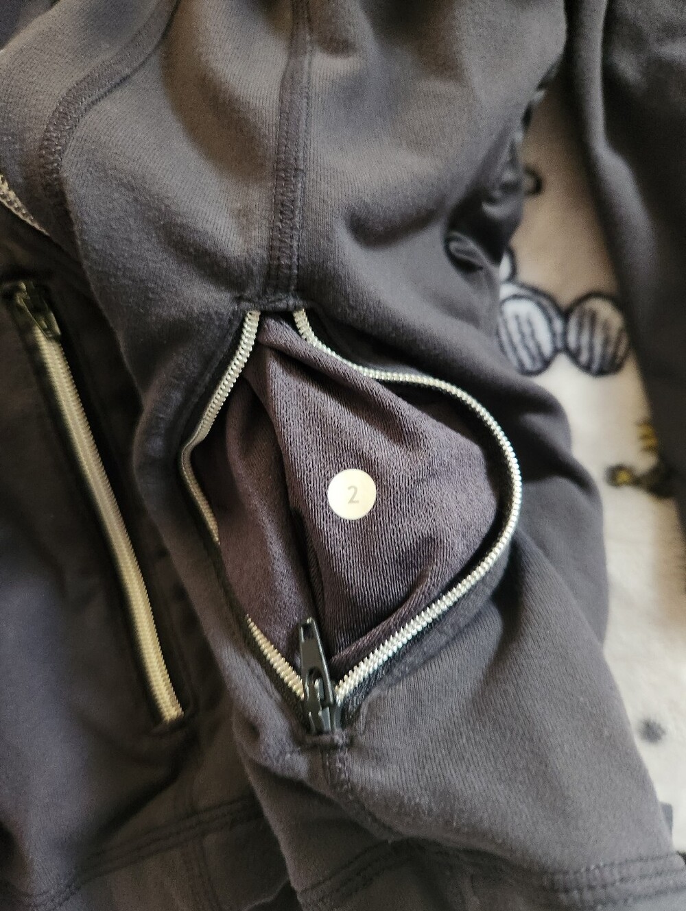 Lululemon Yogi Dance Gray Ruffle Jacket - Picture 3 of 6